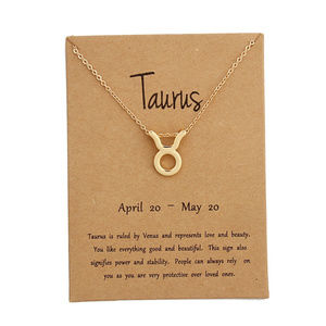 Taurus Zodiac Sign Adjustable Necklaces